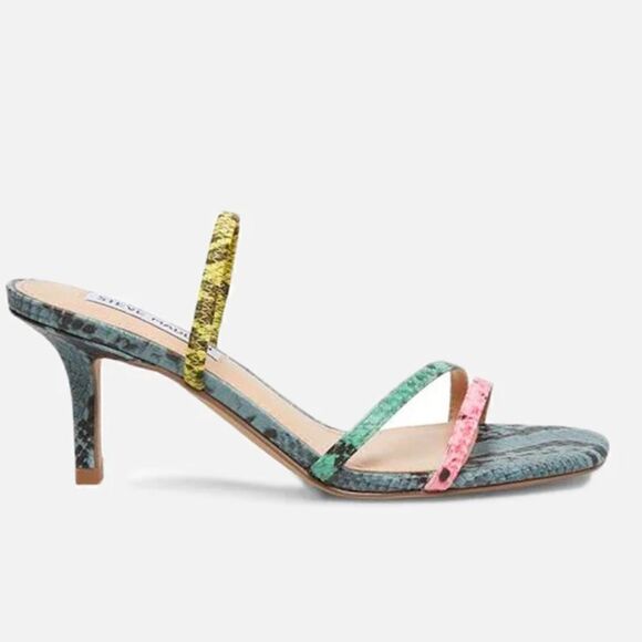 Steve Madden Loft Slide Sandals Multi Snake Print. Size 8. EUC! Animal Print - Picture 2 of 11